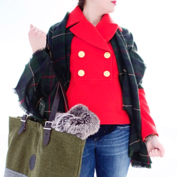 J Crew NWOT Peacoat Popover Jacket - Picture 2 of 8